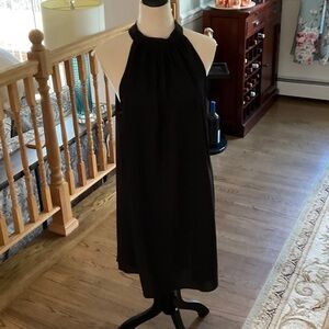 Elegant Black Halter Dress